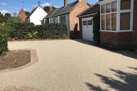 Resin driveway laid in Warwickshire